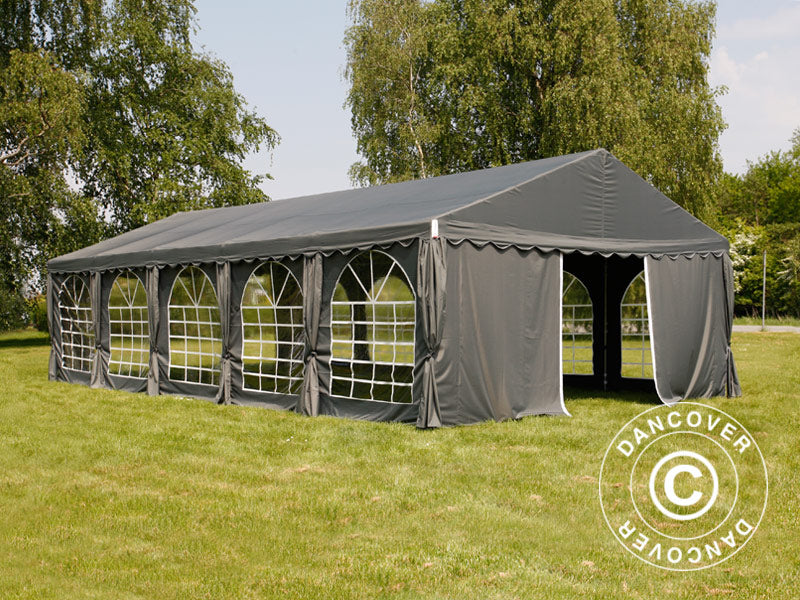 Partyzelt UNICO 6x12m, Dunkelgrau