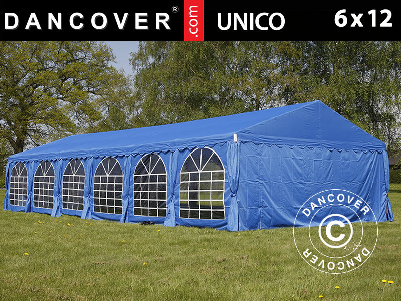 Partyzelt UNICO 6x12m, Blau