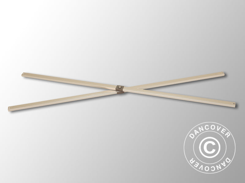 Palier de compas complet, 2m, Raccord Gris