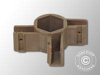 Topfitting voor middenstang, Grijs