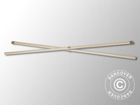 Complete schaarbalk, 2m, Zwarte fitting