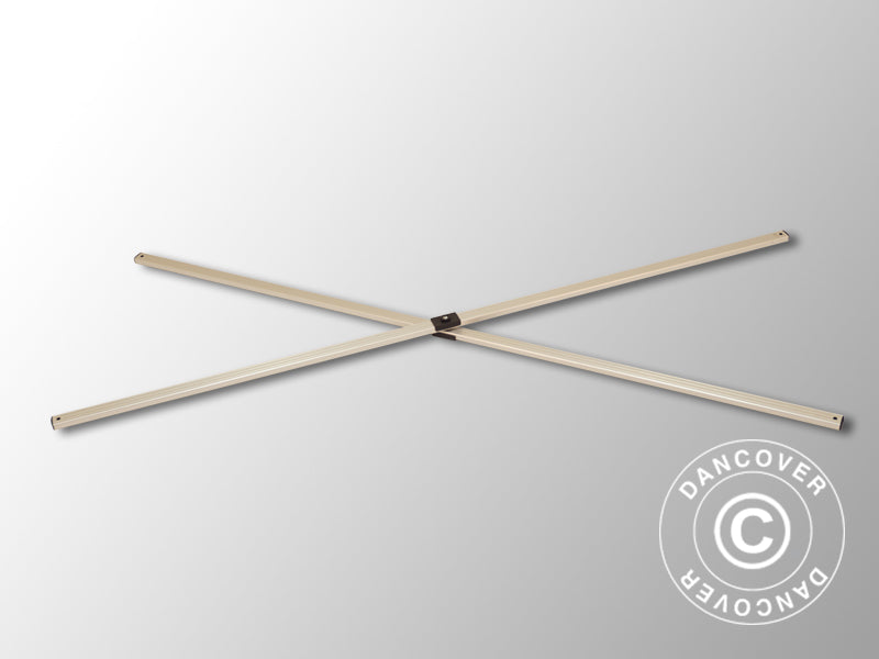 Complete scissor bar, 1.5 m, Black fitting