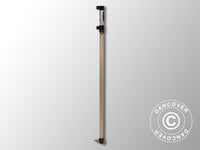 Täielik nurgajalg 2,27/2,55m, Must liitmik