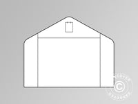 End wall/door for storage shelter PRO XL 4x10 m and 4x12 m PVC, White