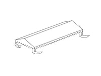 Stogo danga už Pobūvių Palapinė Plus 4x8m PE, Balta