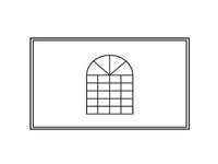 Bočna stranica s prozorom za PartyZone Pagoda, 3m, Bijela