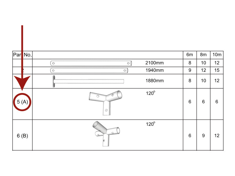Varuosa, 3-moodi kinnitus Ø42mm, 120°