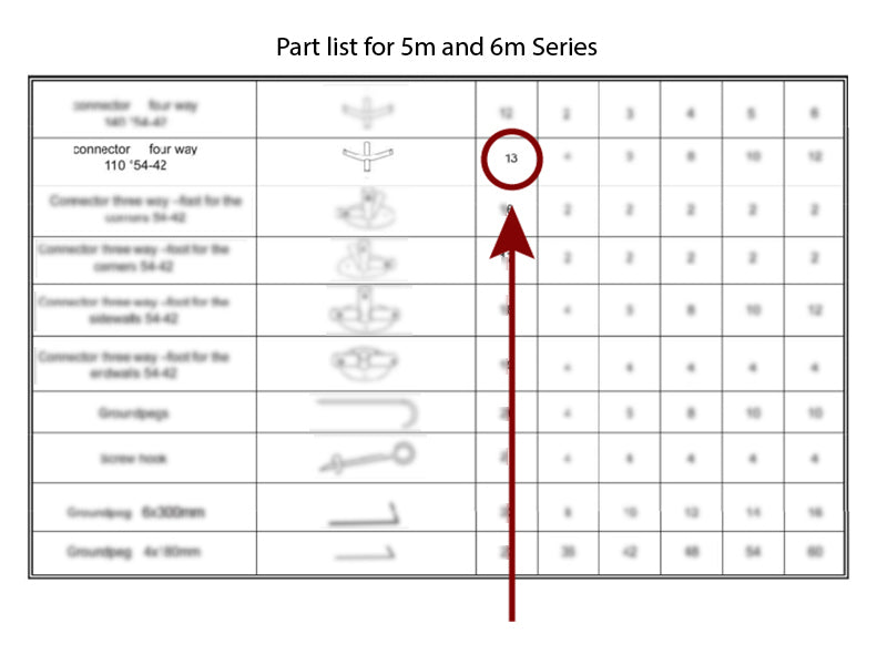 4 polių tvirtinimui, Ø42+Ø54mm, 110°
