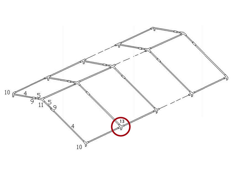 4 polių tvirtinimui, Ø42+Ø54mm, 110°