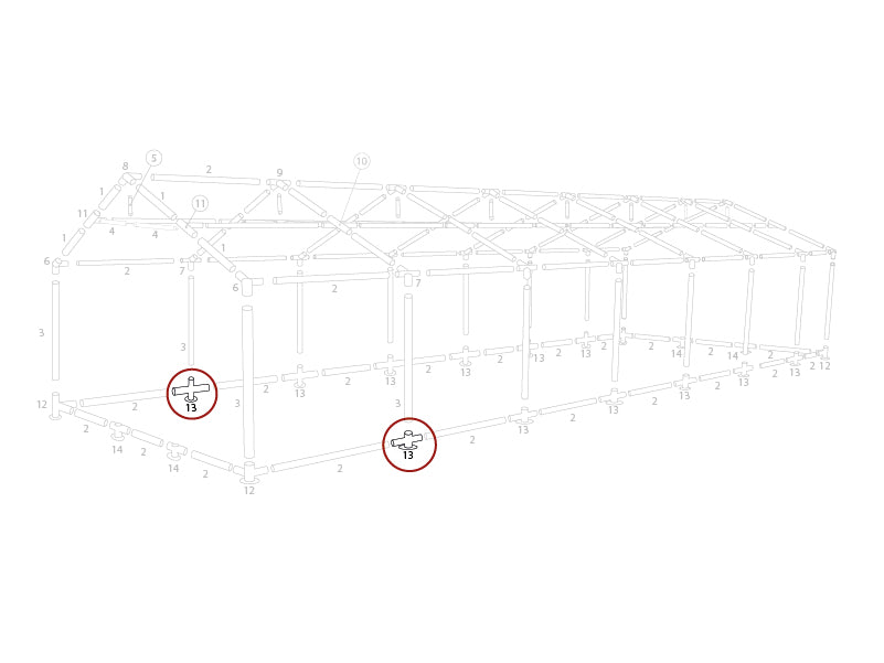 Varuosa, 3-moodi alusraami kinnitus, Ø42mm, 250x250mm