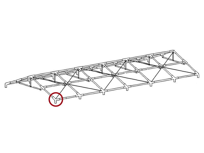 3-Wege-Verbindungsstück, Ø42+Ø54mm, 110°
