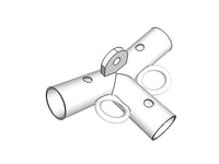 Adaptador en 3 partes, Ø42+Ø54mm, 140°