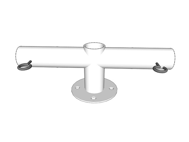 2-ways ground bar connector, Ø42 mm