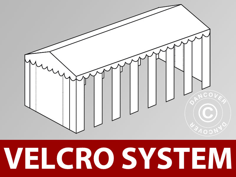 Roof cover with Velcro for SEMI PRO Plus CombiTents® marquee 6x14 m, White