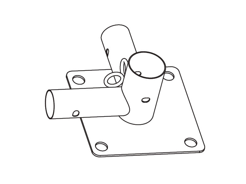 3-ways connector w/ R-foot