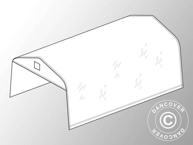 Cover for Polytunnel greenhouse 3.6x8.4 m, 180 Micron foil, Transparent