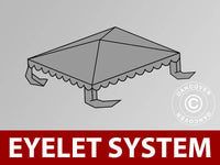 Dachplane für Partyzelt UNICO, PVC/Polyester, 3x3m, dunkelgrau