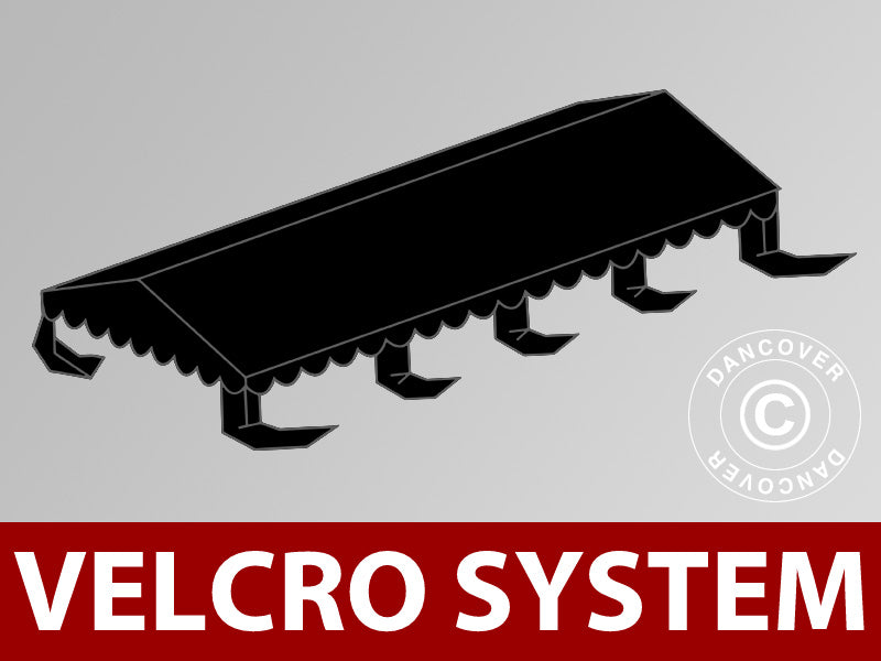 Jumta segums priekš UNICO Pasākumu telts, PVC/Poliesters, 5x8m, Melns