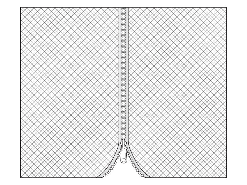 Horgordijn voor Tuinpaviljoen Osiris 3x4m, 4 stuks, Bruin