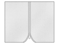 Mesh curtain for Gazebo Osiris 3x4 m, 4 pcs, Black