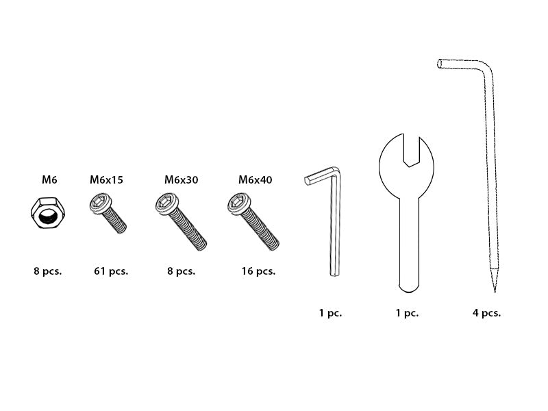 Bag w/nuts, bolts and more