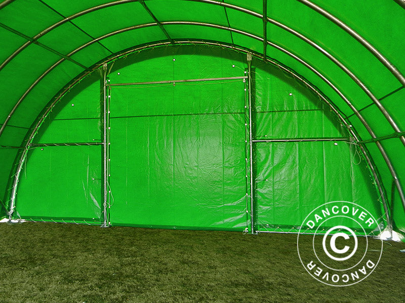 Boogtent 9,15x12x4,5m, PVC, Groen