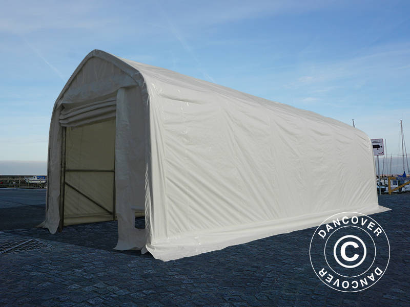 Lagerzelt Oceancover 5,5x15x4,1x5,3m, PE, Weiß