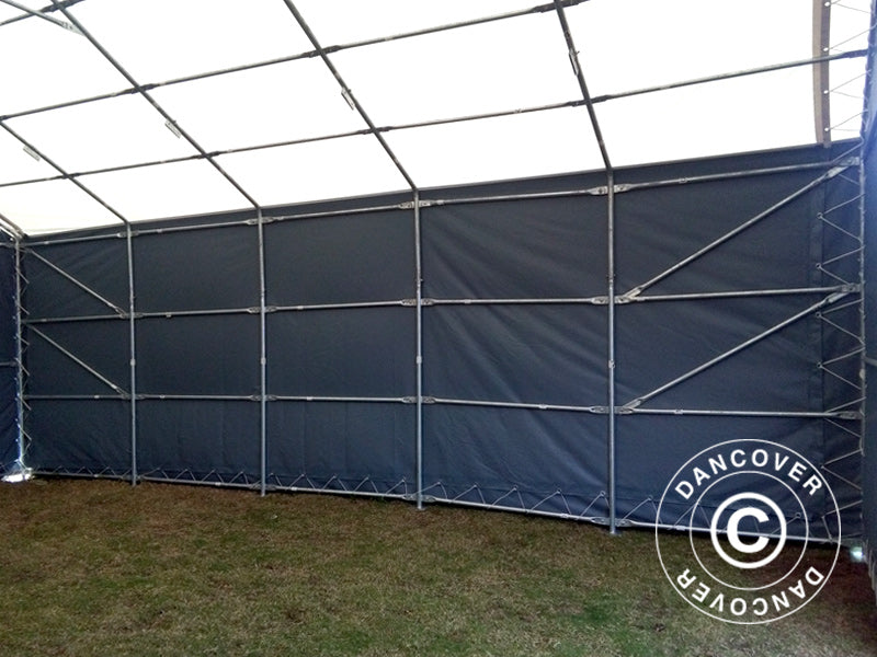 Storage shelter Titanium 8x9x3x5 m, White/Grey