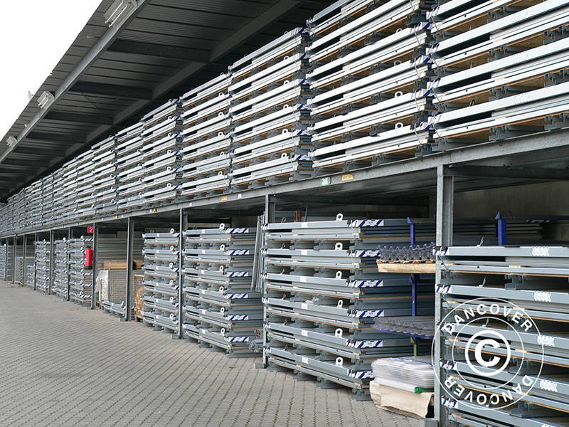 Container, Rigel, 2.1x2.1x2.1 m w/double wing door, Silver