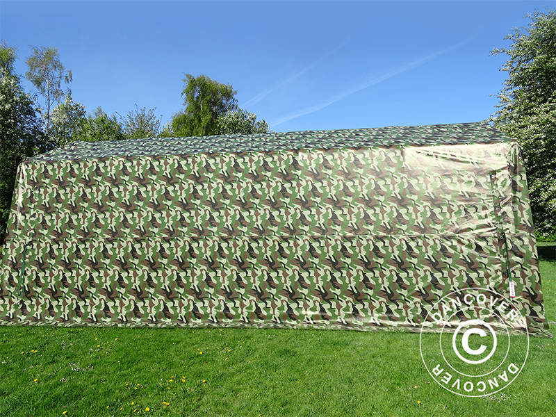 Tente abri garage PRO 3,3x6x2,4m PVC, Camouflage