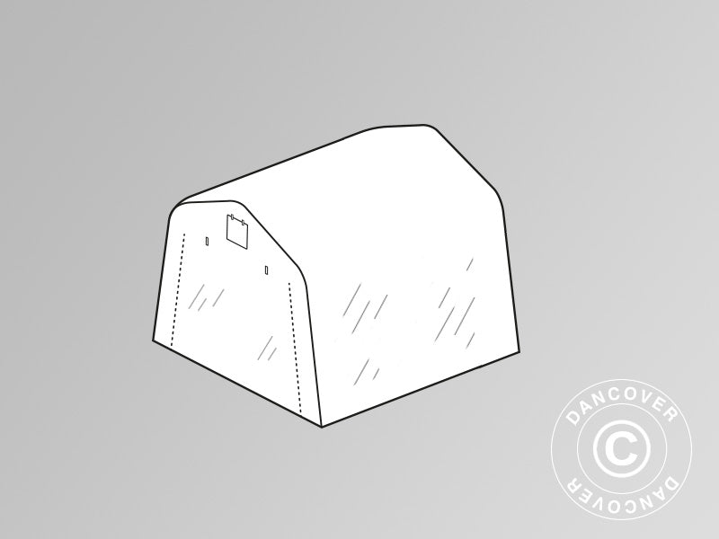 Copertura del tetto per serra tunnel 2,4x2,4x2m PE, Trasparente