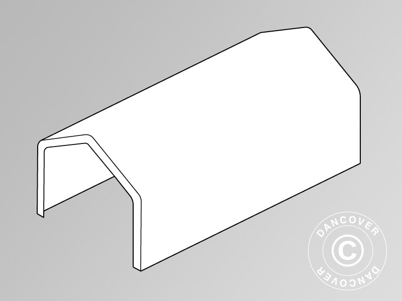 Ladustamis Telgi Katuse Kate PRO XL 3,5x8m PVC, Valge