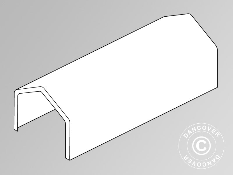 Copertura del Tetto per Capannone tenda PRO XL 4x10x3,5m PVC, Bianco
