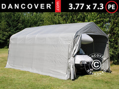 Zeltgarage PRO 3,77x7,3m Grau – Große Auswahl bei Dancover