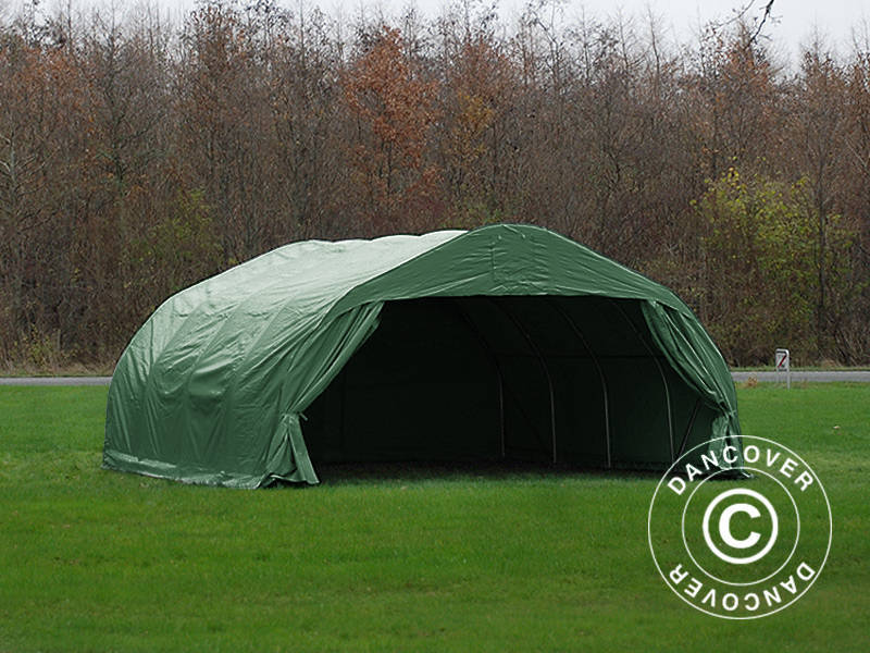 Portatiivse Topelt garaaži 5,4x6x2,9m PVC, Roheline