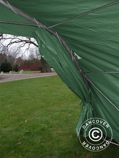 Portable double garage 5.4x6x2.9 m PVC, Green