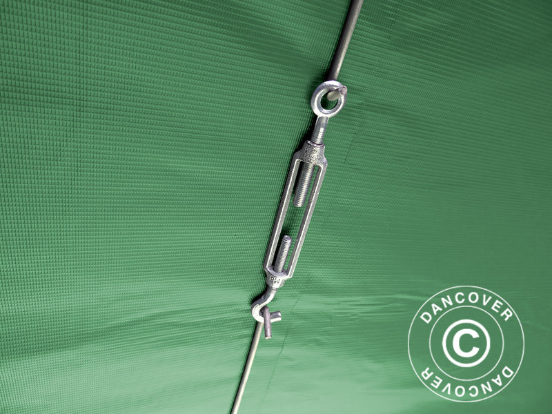 Skladišni šator PRO 5x8x2,5x3,89m, PVC, Zelena