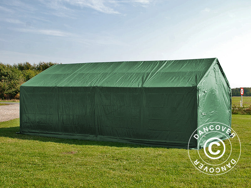 Storage Shelter PRO 4x8x2.5m Green – Buy online at Dancover