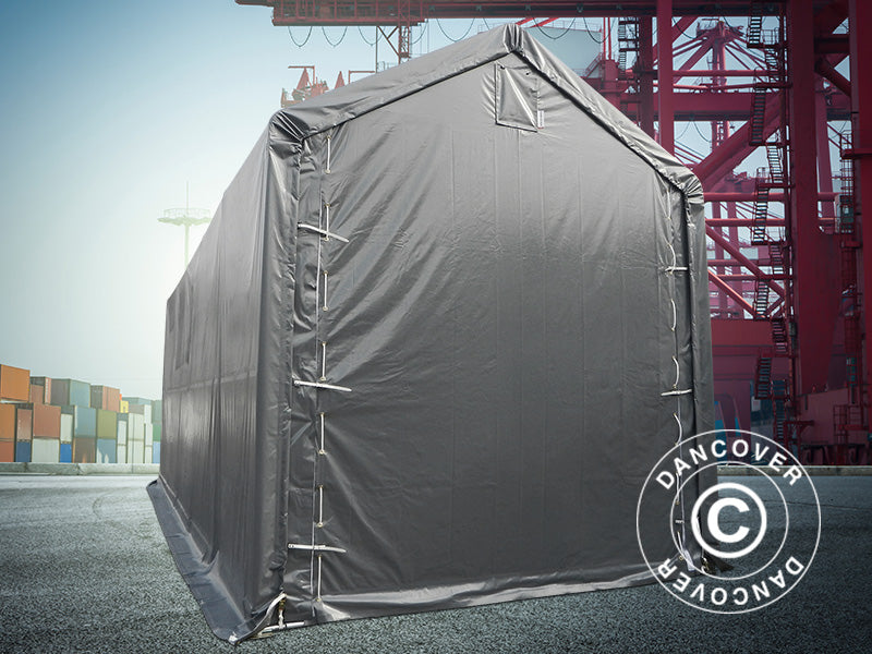 Storage shelter PRO XL 3.5x8x3.3x3.94 m, PE, Grey