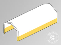 Stogo uždanga sandėliavimo palapinei, darbo palapinei PRO 5x10m, PVC, Balta/geltona