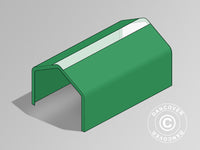 Cobertura de Teto para Abrigo de Armazenamento PRO 8x12m PVC c/painel de cobertura de teto, Verde