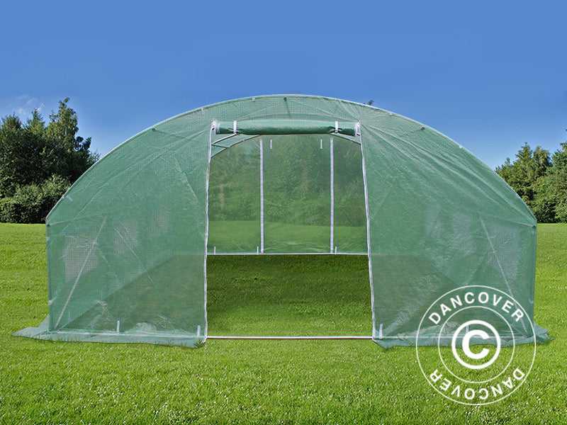 Polytunnel Staklenik 4x4x2m, 16m², Zelena