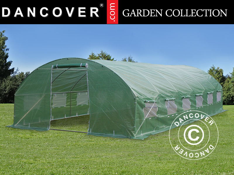 Polytunnel Staklenik 4x8x2m, 32m², Zelena