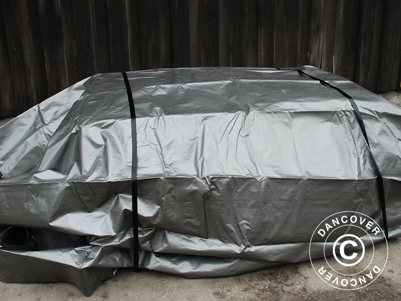 Tarpaulin 6x12 m, PE 300 g/m², Grey