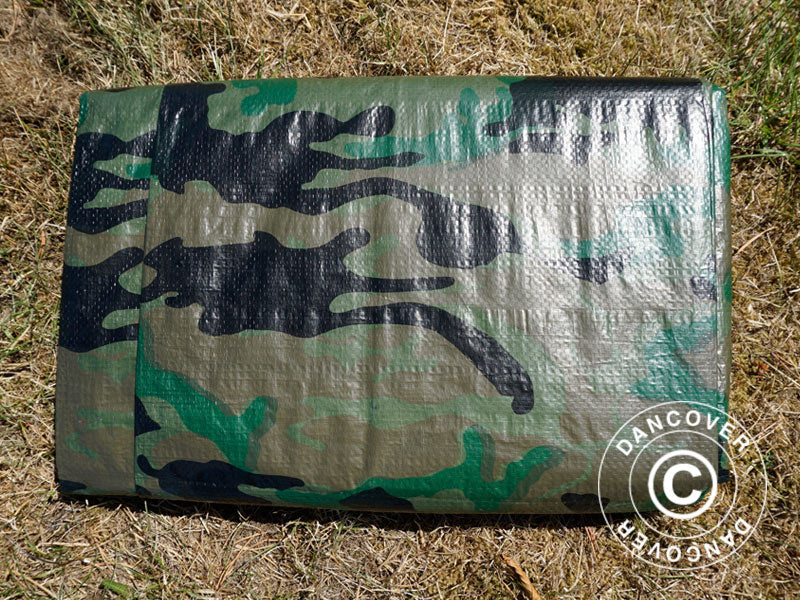Camouflage tarpaulin Woodland 1.9x3 m, 100g/m²