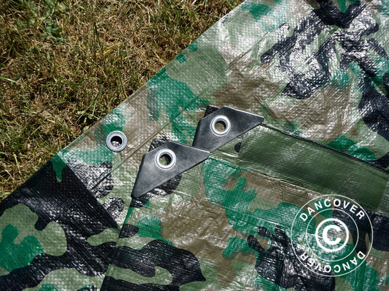 Camouflage tarpaulin Woodland 2.85x4 m, 100g/m²