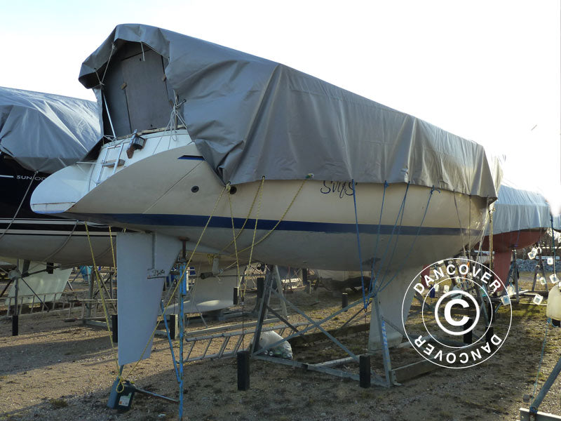 Tarpaulin 6x8 m, PVC  500 g/m², Grey