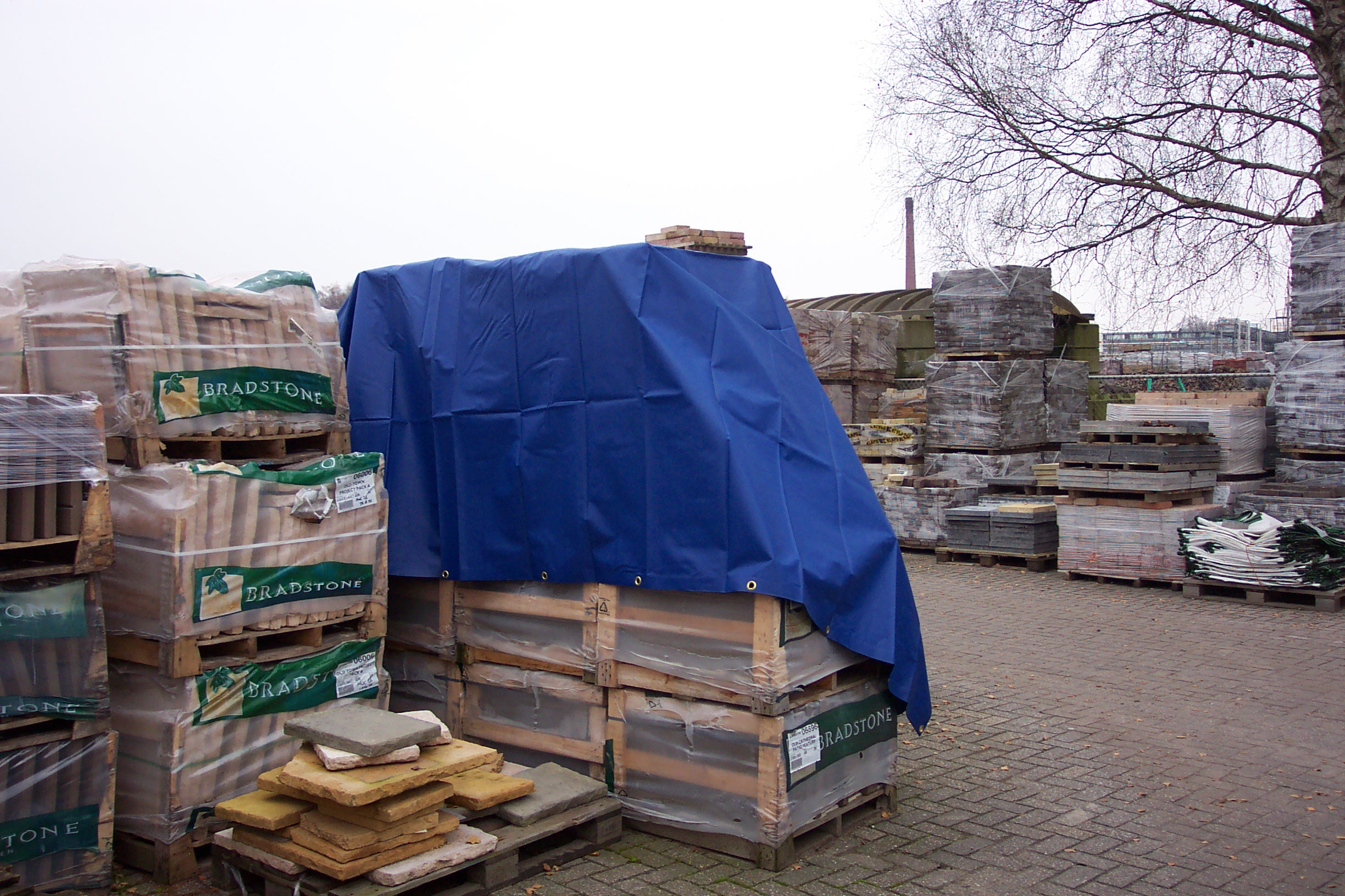 Tarpaulin 6x8 m, PVC 570 g/m², Blue