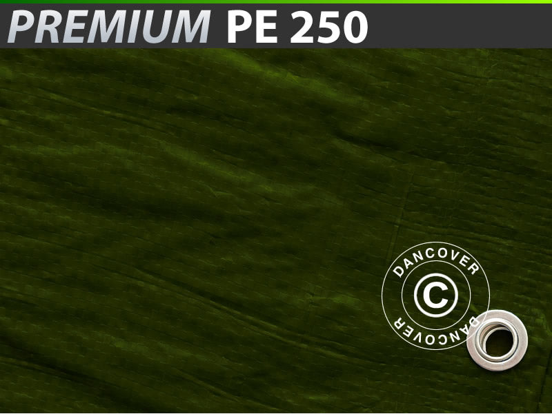 Telo 6x8m, PE 250g/m², Verde