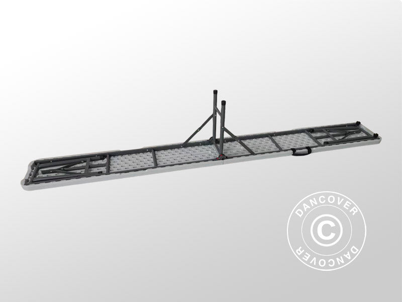 Folding bench 244x30x43 cm, Light grey (1 pc.)